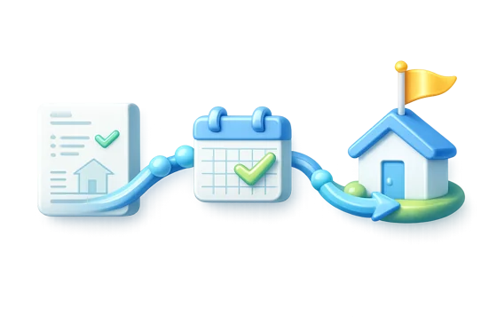 Documents to calendar to finished home — end to end delivery